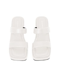Simple Broad-Soled Thick-Soled Mid-Heel Slippers