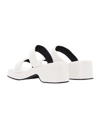 Simple Broad-Soled Thick-Soled Mid-Heel Slippers
