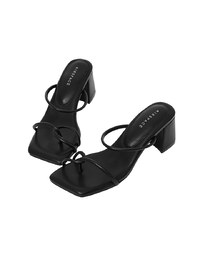 Minimalist Strap Mid-Heel Sandals