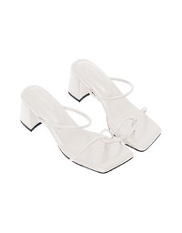 Minimalist Strap Mid-Heel Sandals