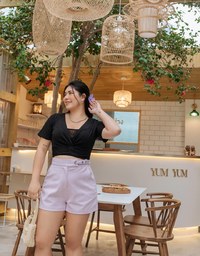 Two-Piece Knot Knit Crop Top