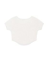 V Neck Crop Knit Top