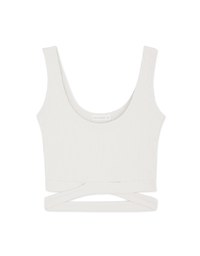 Crossover Crop Tank Top