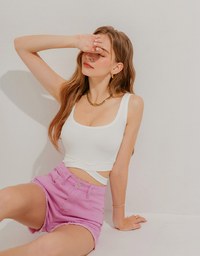 Crossover Crop Tank Top