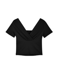 Back Overlap Square Neck Top