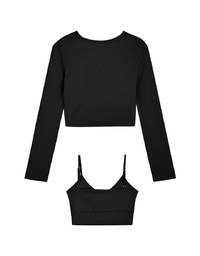 Anti-Uv Cooling Crop Blazer Jacket Set (With Padding)