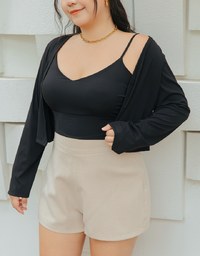 Anti-Uv Cooling Crop Blazer Jacket Set (With Padding)
