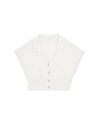 Lapel Cinched Waist Tencel Top