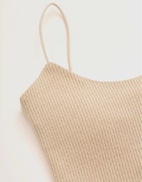 Knit Crop Vest (With Padding)