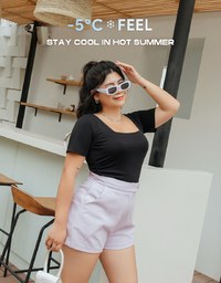 Breezy Cooling Side Scrunch Top