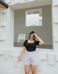 Breezy Cooling Side Scrunch Top