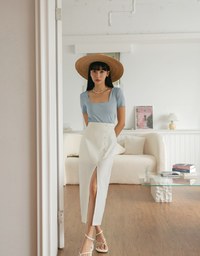 Breezy Cooling Side Scrunch Top