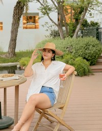 Breezy Cooling Double Pockets Blouse Shirt