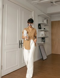 Breezy Cooling Double Pockets Blouse Shirt