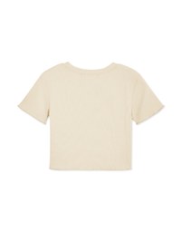 Lettuce Hem Alphabet Crop Top