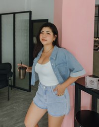 Button Up Denim Jeans Crop Top