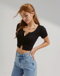 Cardigan Knit Top