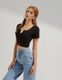 Cardigan Knit Top
