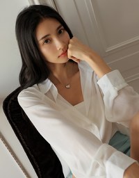 Sheer Oversized Blouse Shirt