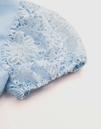 Splice Lace Short Sleeve Top