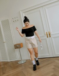 Casual Off Shoulder Top (With Padding)