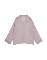 Wrinkled Sheer Blouse Shirt