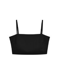 Back Zipper Tube Cami Top (With Padding)