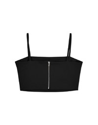 Back Zipper Tube Cami Top (With Padding)