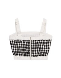 Back Zipper Check Vest (With Padding)