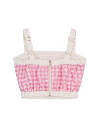 Back Zipper Check Vest (With Padding)