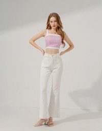 Back Zipper Check Vest (With Padding)
