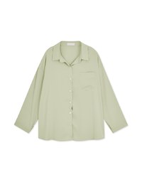 Plain Chiffon Lapel Blouse Shirt