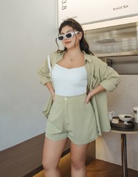Plain Chiffon Lapel Blouse Shirt
