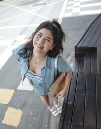 Casual Chic Button Up Denim Jeans Top