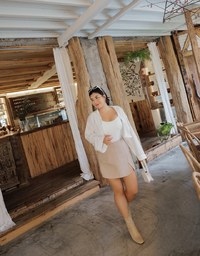 Simple Crop Long Sleeve Blouse Shirt