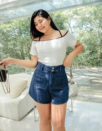 2WAY Knit Top (With Padding)