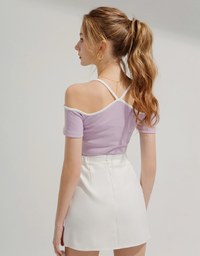 2WAY Knit Top (With Padding)