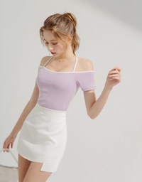 2WAY Knit Top (With Padding)