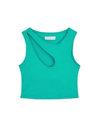 Hollow Knit Vest (With Padding)