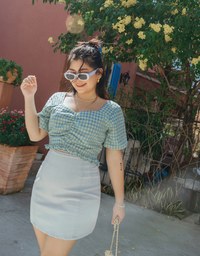 【Den!m LITE】Perfect Waistline Denim SKIRT Airy Lightweigth Fabric Extra High Waisted Slim Fit Jeans Skirt DNA