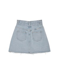 High Waisted Denim Jeans Skirt
