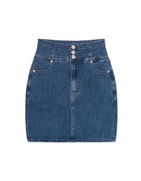 【Den!m LITE】Cooling Denim SKIRT No Filter Slimming Denim Jeans Skirt