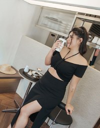 【Stark Minimalism 2.0】 High Waisted Slit Maxi Skirt