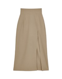 【Stark Minimalism 2.0】 High Waisted Slit Maxi Skirt