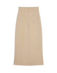 AIRY HOURGLASS K-Pop Long Slit Skirt