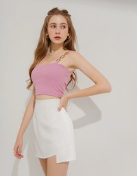 Plain Minimalist Irregular Skirt