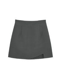Plain Minimalist Irregular Skirt