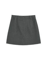 Plain Minimalist Irregular Skirt
