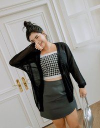 Plain Minimalist Irregular Skirt