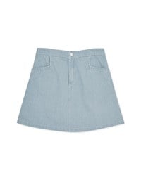 Elevated Casual Denim Jeans Skirt